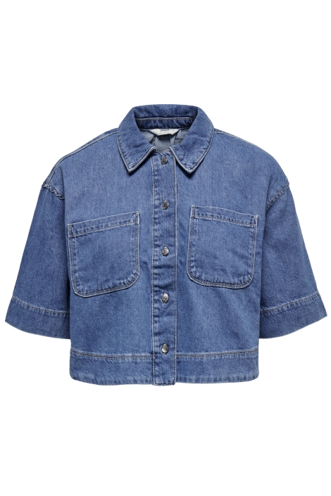 Only onlcleo life ss crop dnm shirt pim